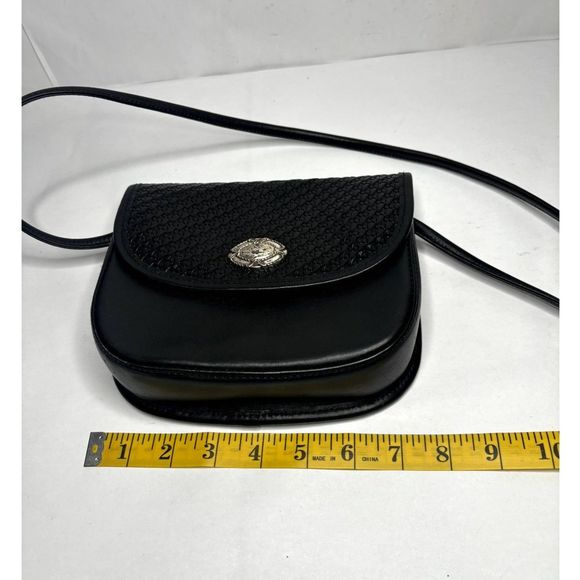 Fossil Authentic Black Genuine Leather Women's Crossbody Bag - Picture 13 of 13